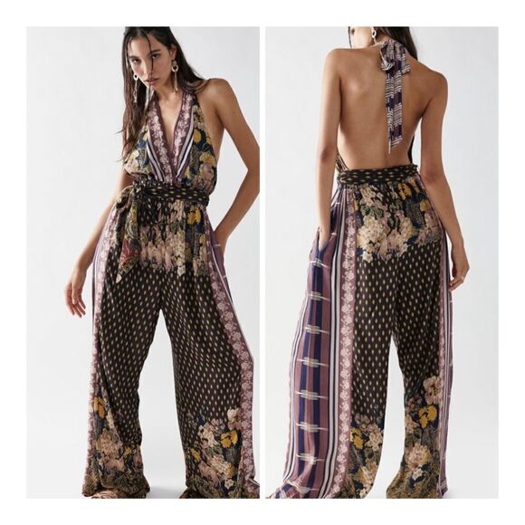 Free People Chessa Jumpsuit Halter Wide Leg One Piece
Size XL
NWT retail $248 - Picture 1 of 9